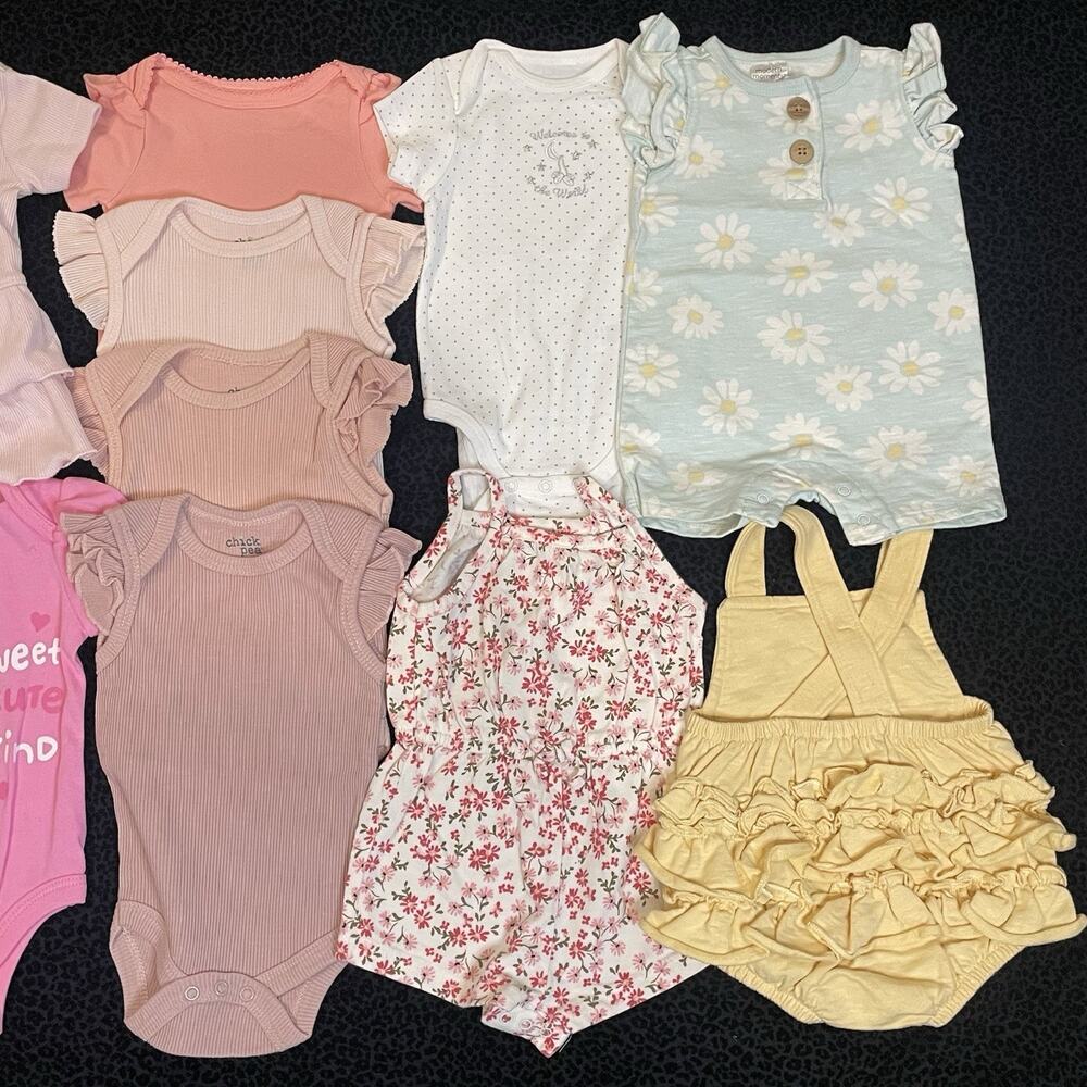 Baby Girls Outfits Clothing Bundle 0-3M Lot Of 13 - Picture 3 of 3